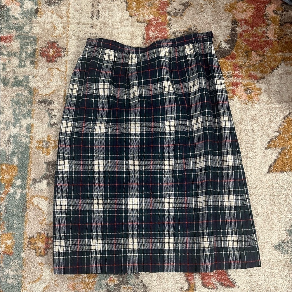 Pendleton vintage tartan wool skirt
